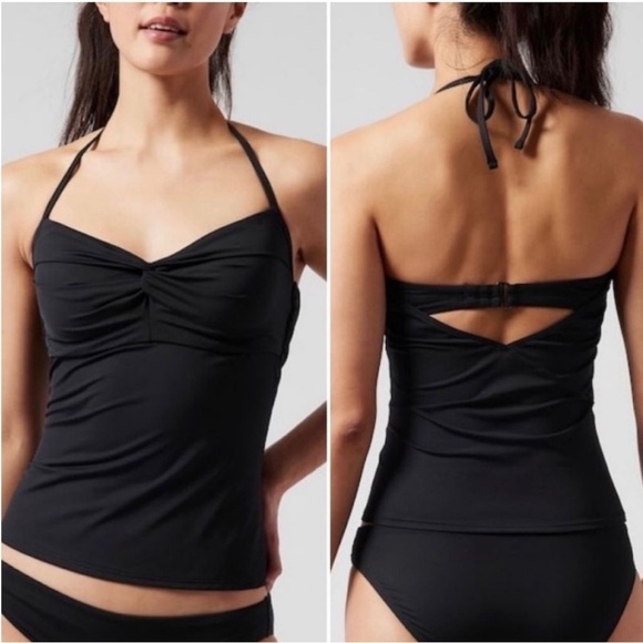 NWT! Athleta Black Hampton Bra Cup Tankini Top  - Multiple Sizes💙 - Picture 6 of 8